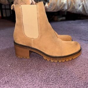 Tan Suede Ankle Boots